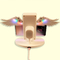 Cute Plastic Phone Wings Wireless Charger 5V 1.67A With LED Light